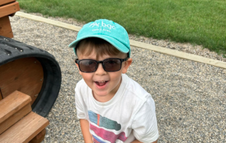 Cute child in a BCG Hat